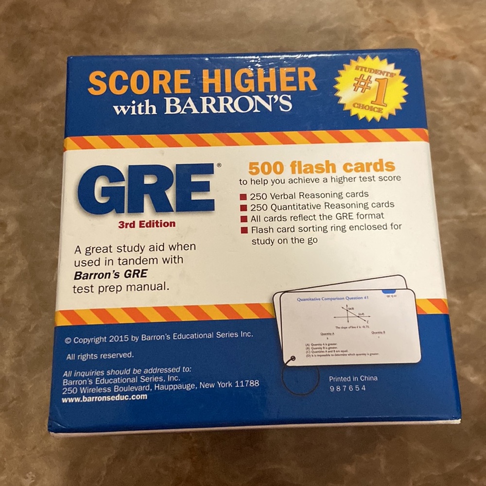 GRE Notecards - Picture 3 of 3